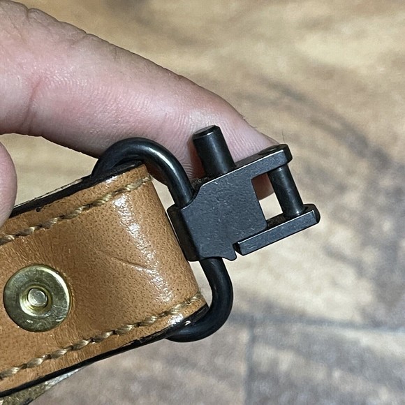 Vintage Arvo Torel Cowhide Leather Rifle Gun Sling Adjustable Strap Swivels RARE - Picture 9 of 14